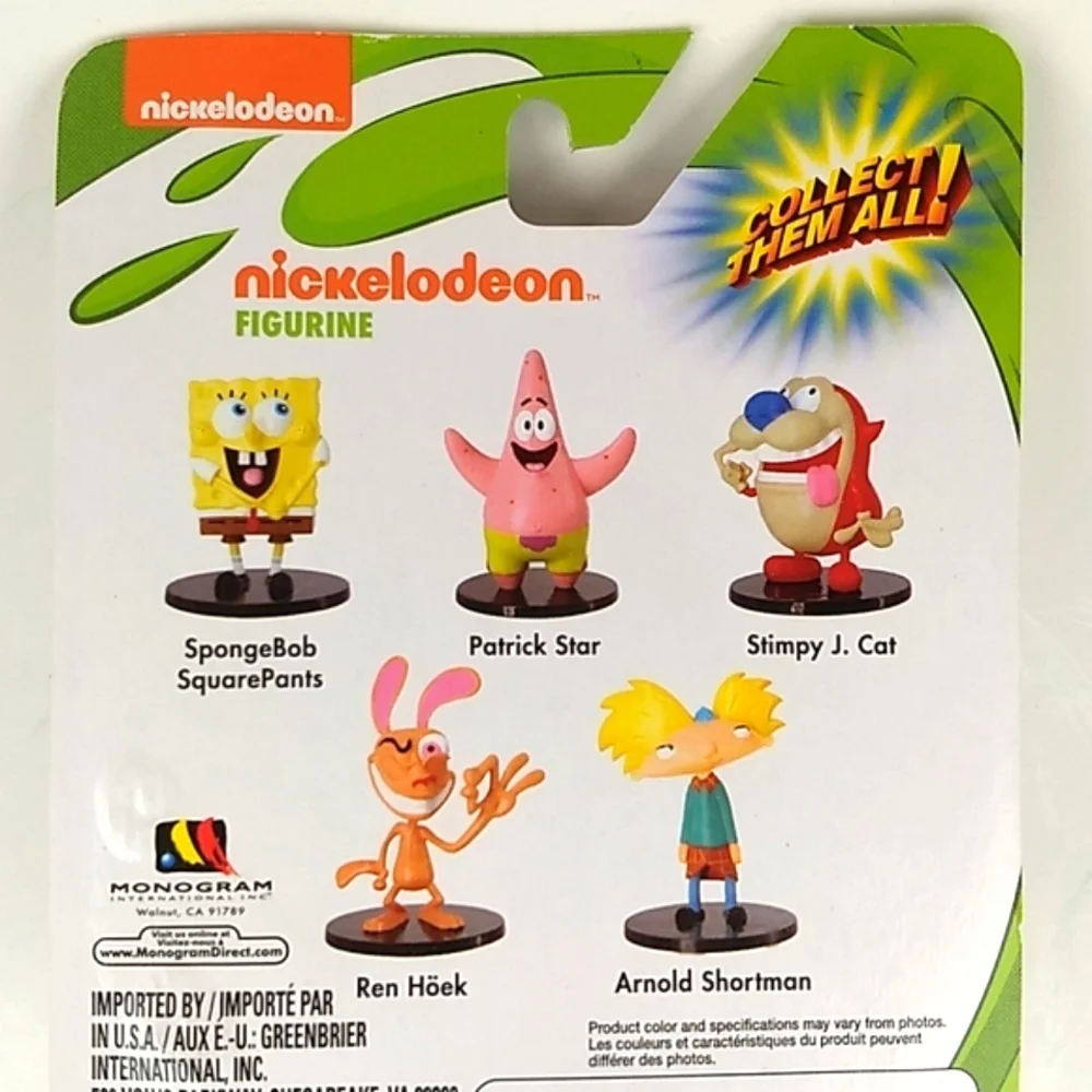 2/$12 Ren Hoek Nickelodeon Figurine On Factory Sealed Retail Card